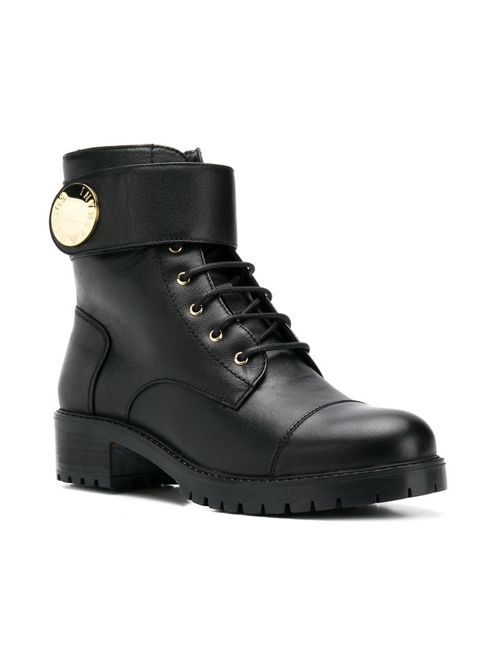 armani combat boots