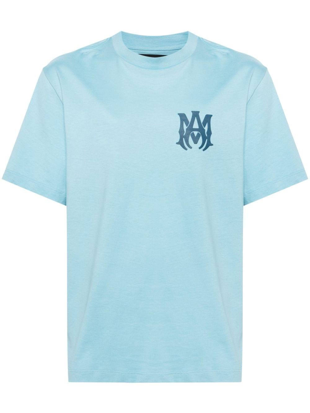 Amiri Logo-print Cotton T-shirt in Blue for Men | Lyst Australia