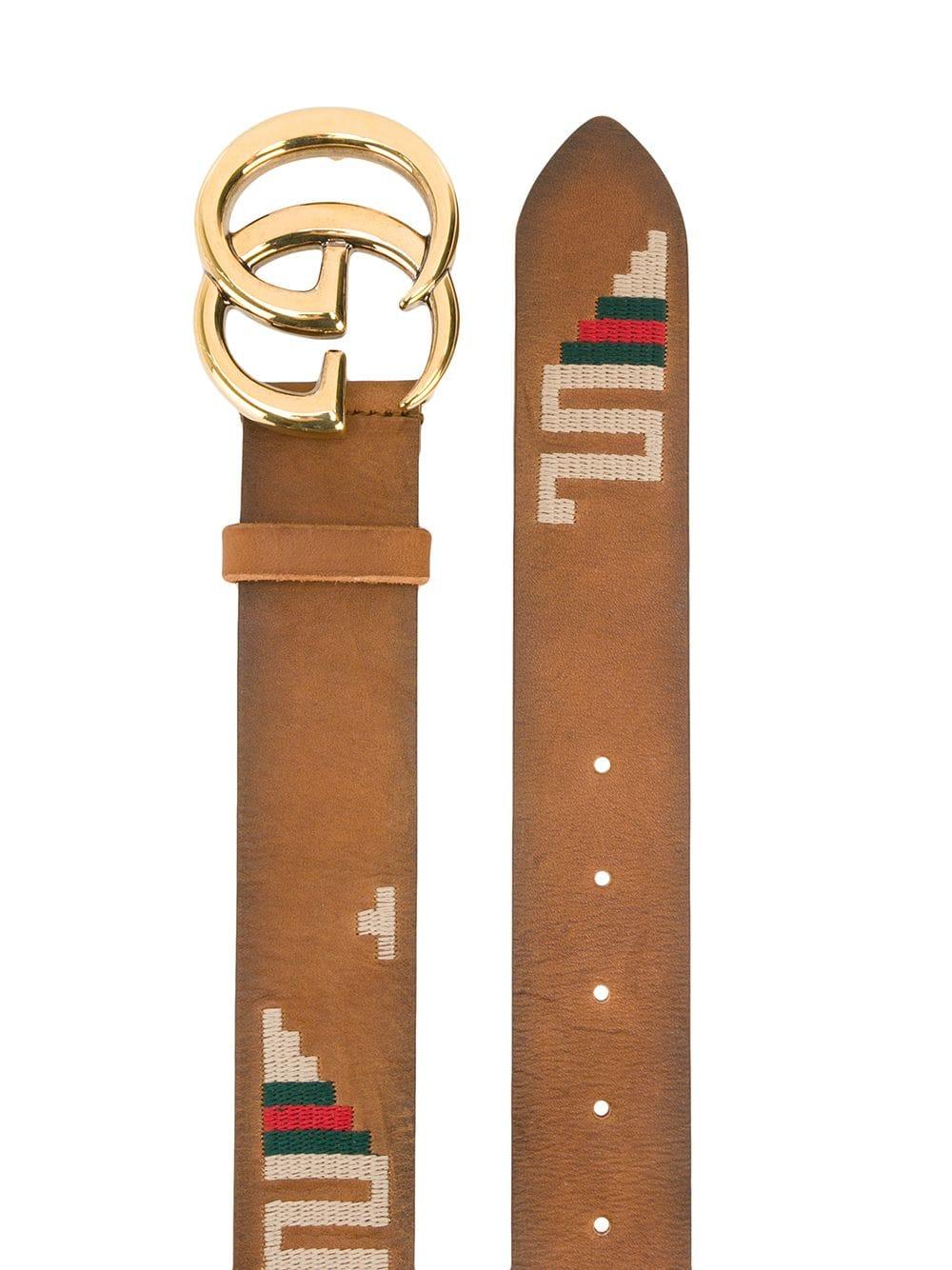 Gucci embroidered belt Clearance