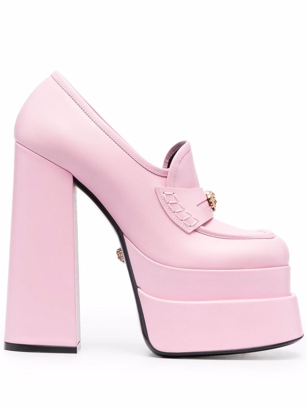 Zapatos de tacón Juno con plataforma de Versace de color Rosa | Lyst