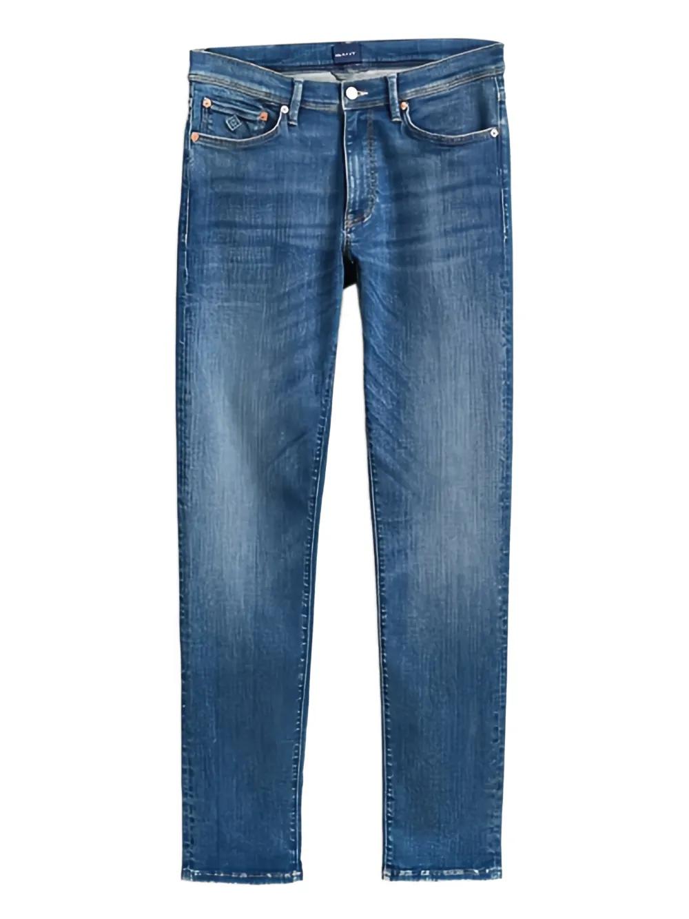 Jeans Homme GANT Taille 33x32 - Bleu Lavage Doux, Coupe Regular (Occasion Très Bon état)