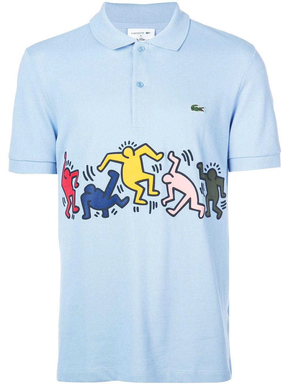 Lacoste X Keith Haring Polo Shirt in Blue for Men | Lyst