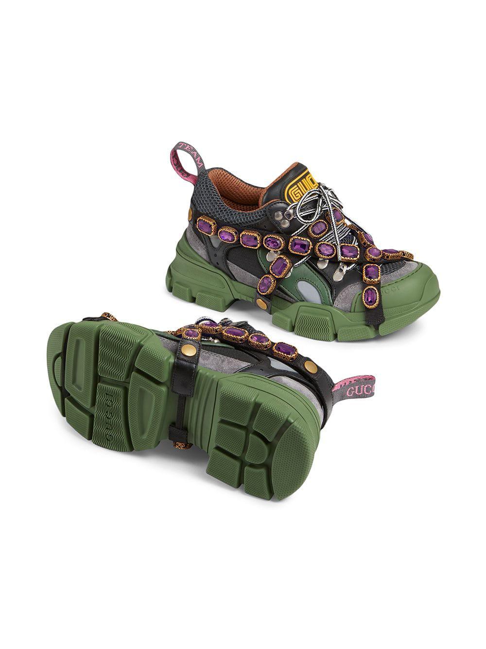 gucci green flashtrek