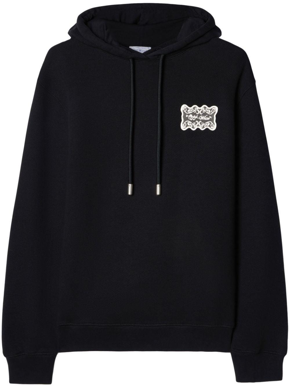 Black lace hoodie discount