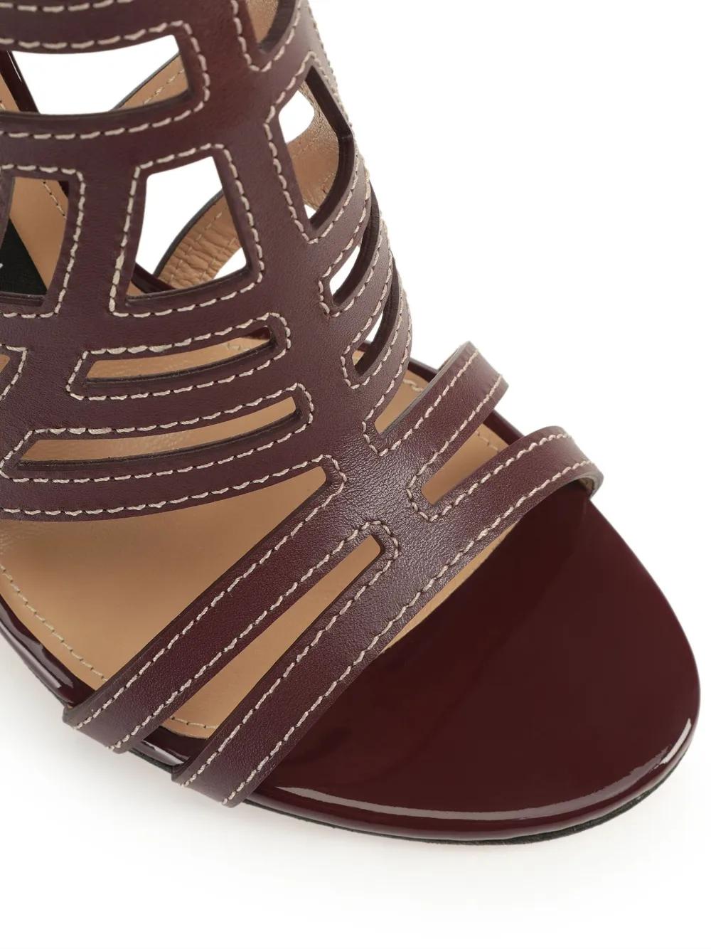 フラットシューズ SERGIO ROSSI SR AGATE FLAT SANDALS IN SMOOTH LEATHER サンダル レッド ローヒール: 15mm, sr Agate - Flat sandals