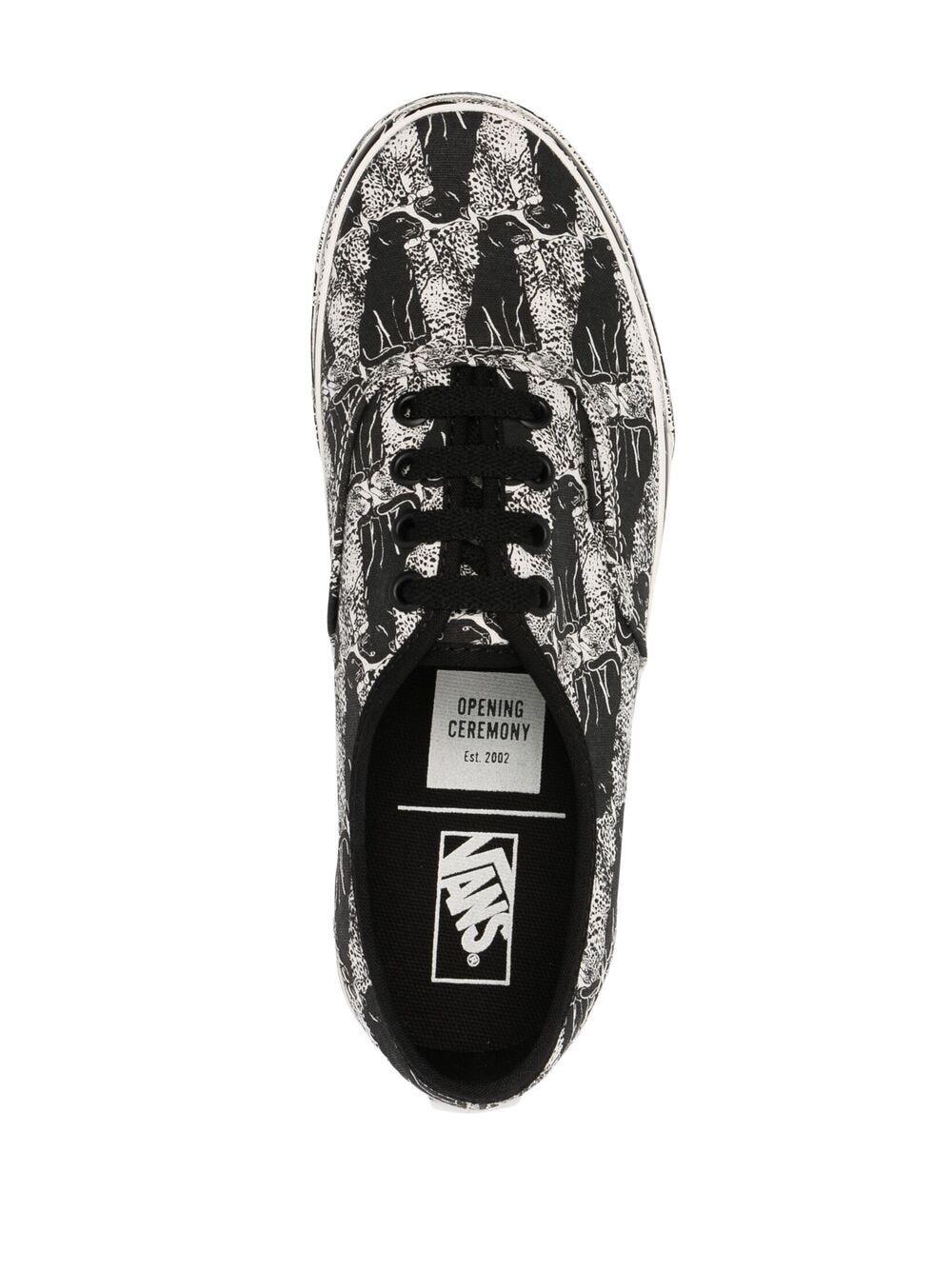 Vans Panther-print Sneakers in Black | Lyst