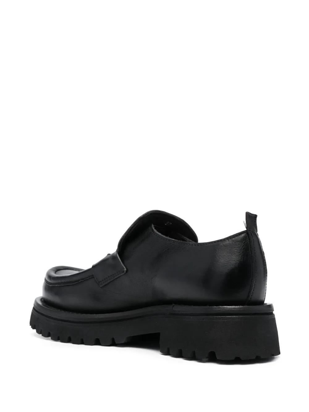Moma Mocassino Penny-Slot Leather Loafers in Black | Lyst display picture 1