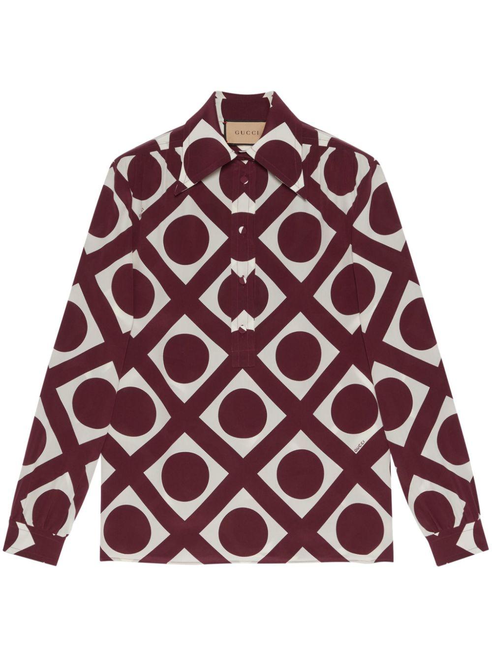 Gucci Horsebit-print Silk Shirt - Farfetch
