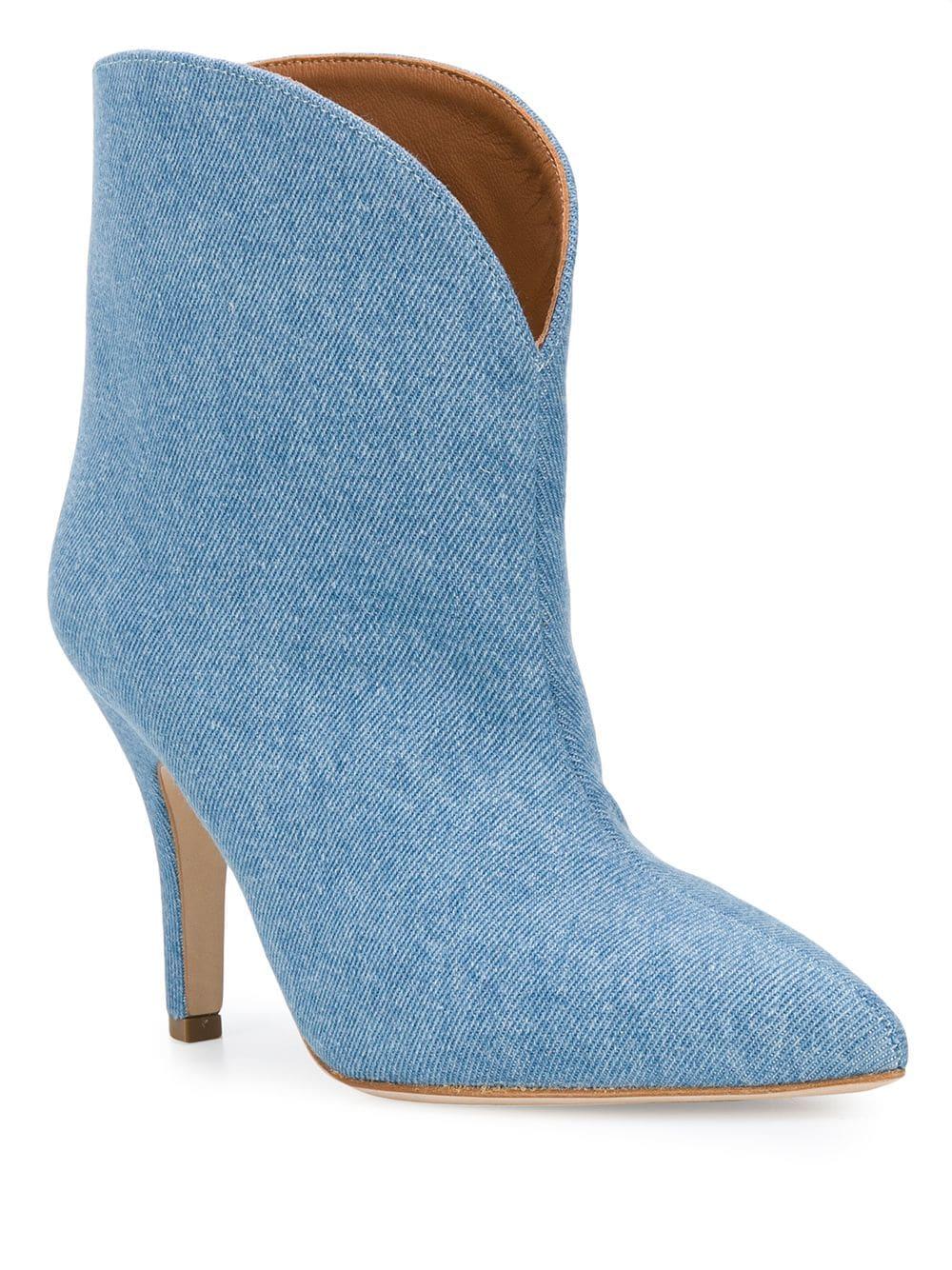 blue jean ankle boots