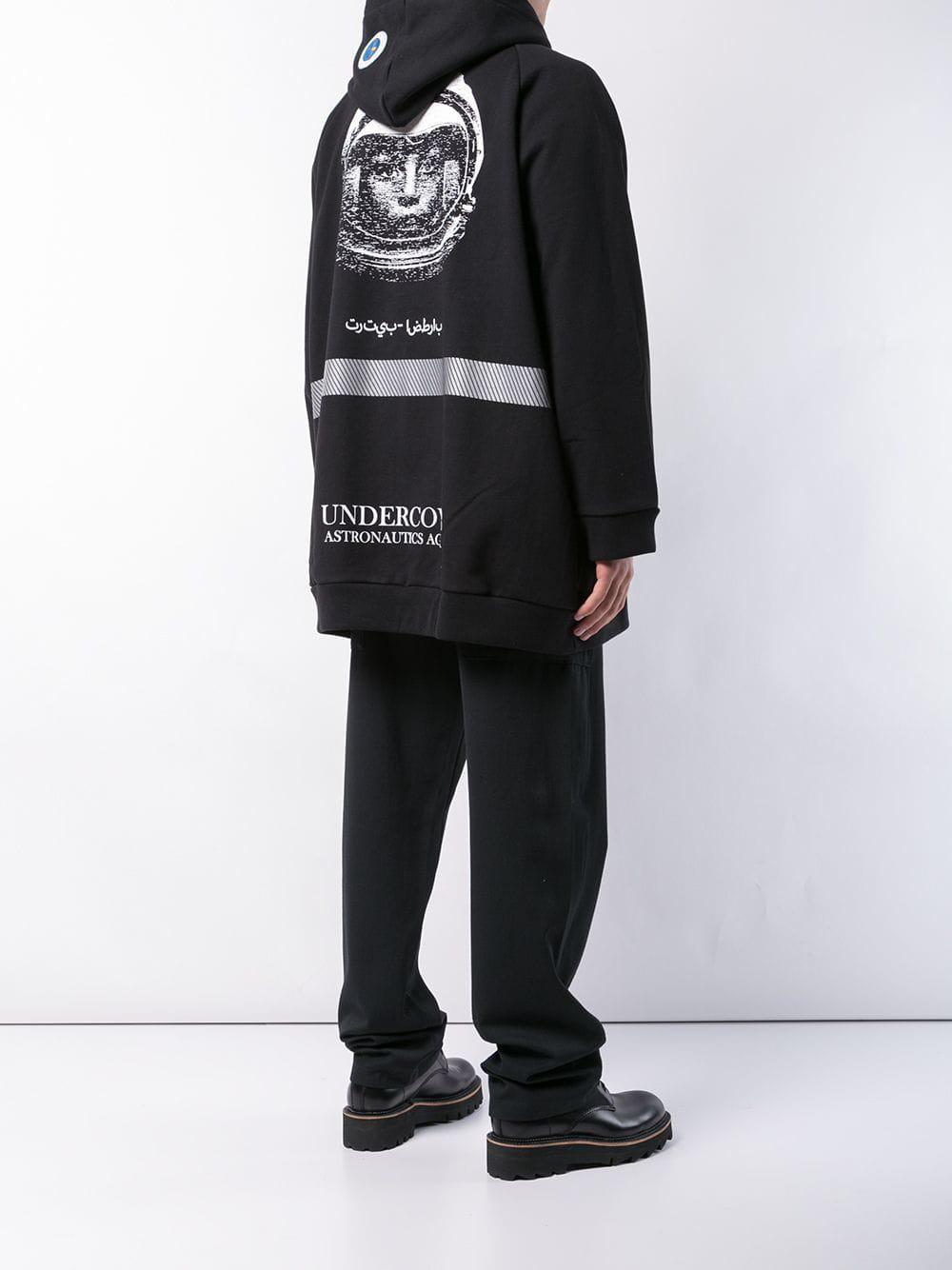 undercover red reflective hoodie