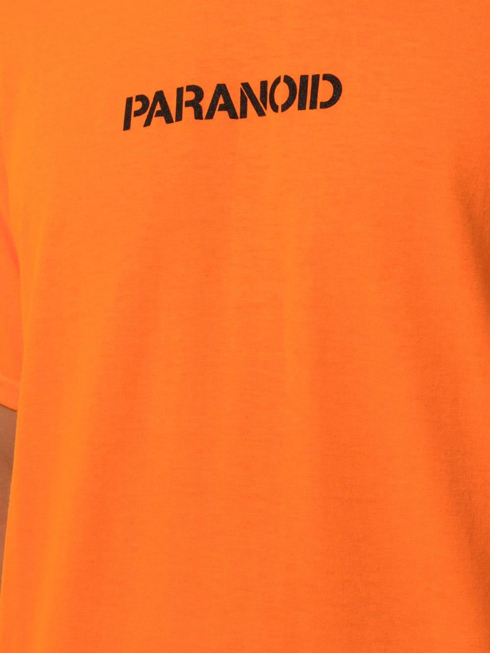 ANTI SOCIAL SOCIAL CLUB Paranoid Print T-shirt in Orange for Men