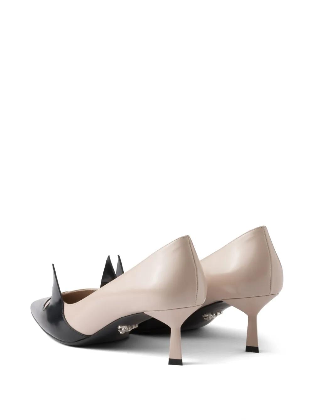 パンプス PRADA Two-tone pumps Silk/Black Two-tone brushed leather pumps | PRADA