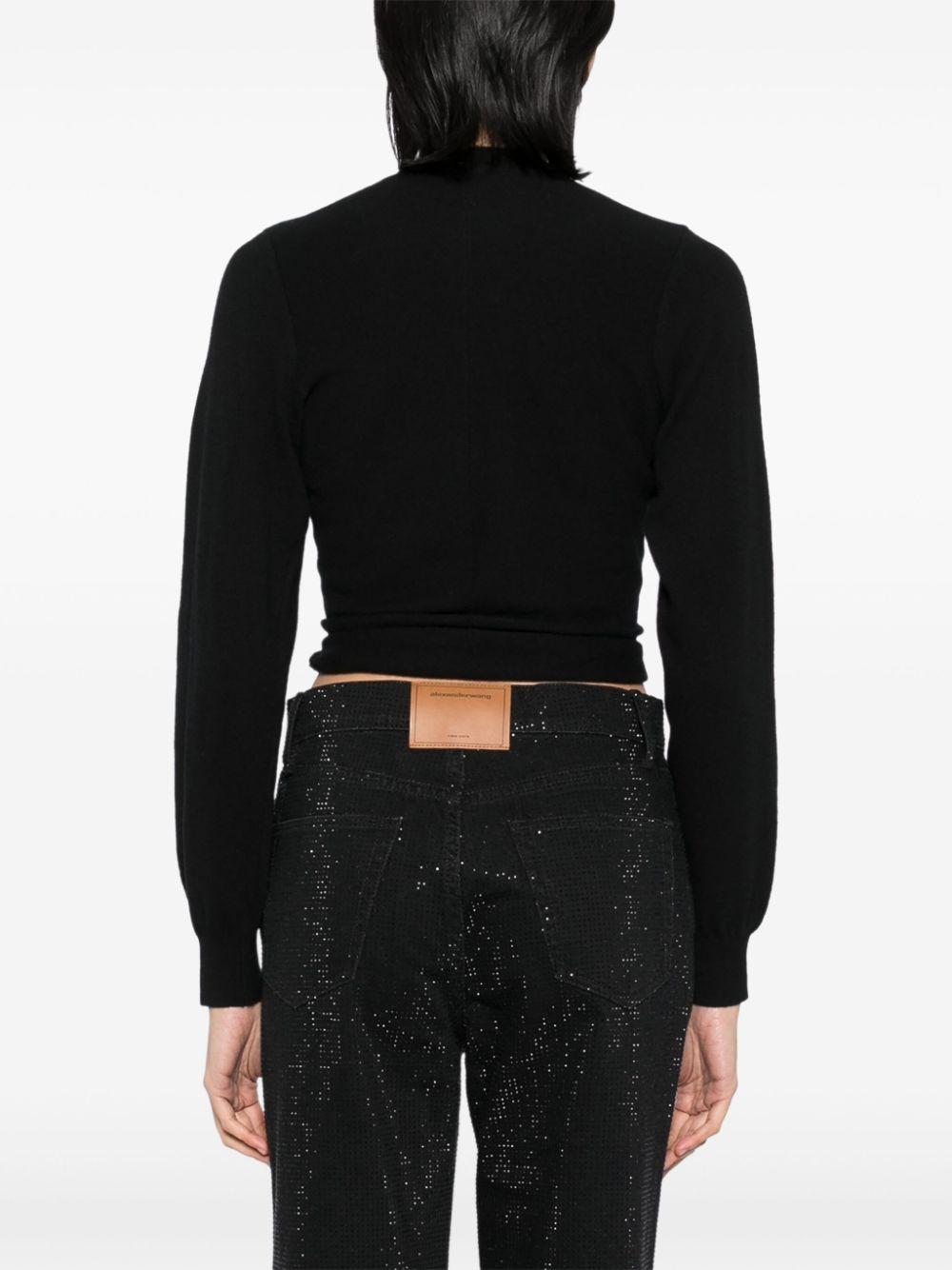 Alexander Wang レディース ブラック ウールカーディガン セーター 