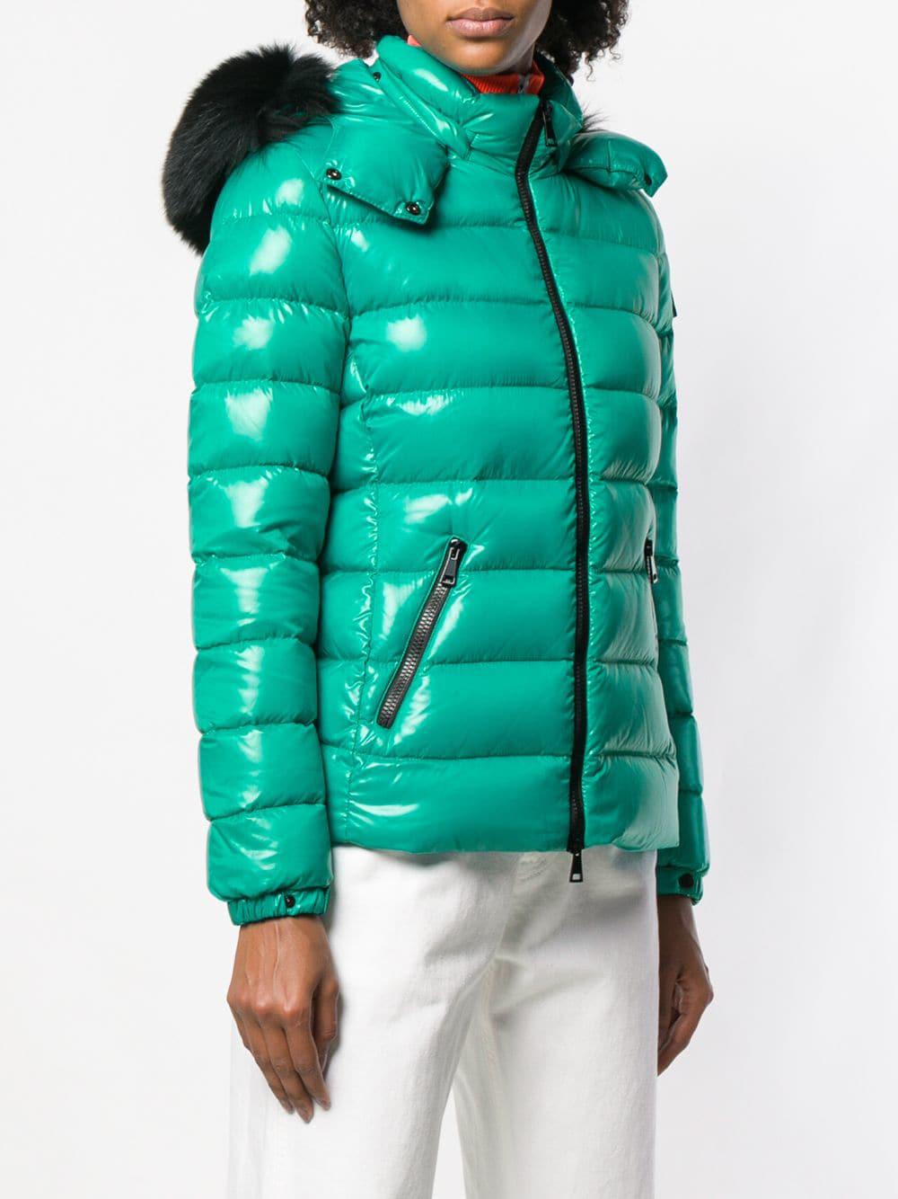 Moncler Synthetic Badyfur Puffer Jacket in Blue - Lyst