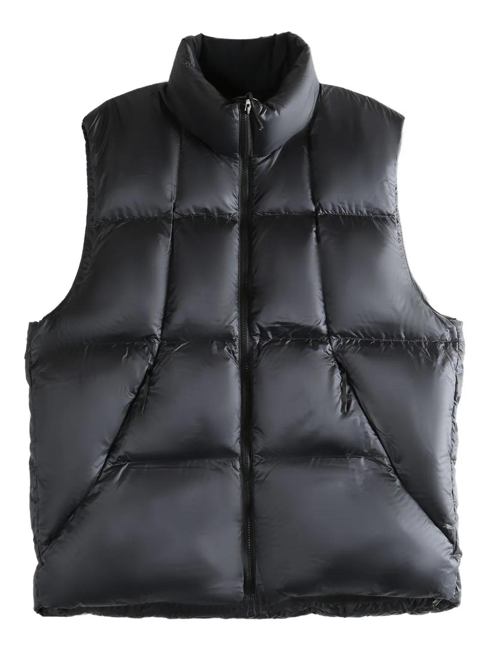 Goldwin Padded Zip-Fastening Gilet in Black | Lyst