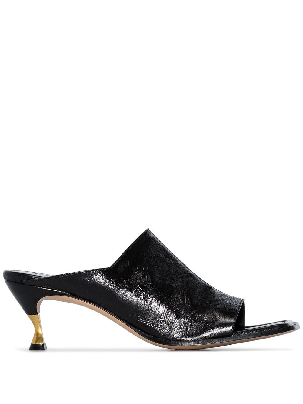 Bottega veneta square toe mules clearance