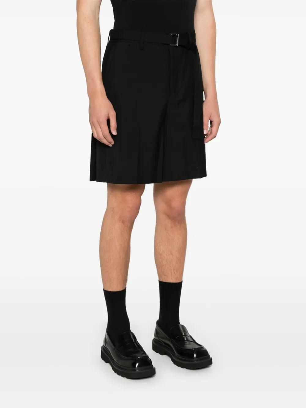 sacai ハーフパンツ ショートパンツ プリーツ　ドッキング　ストライプ　2 メンズ Sacai ハーフパンツ (カジュアル) | オンラインセールは最大61