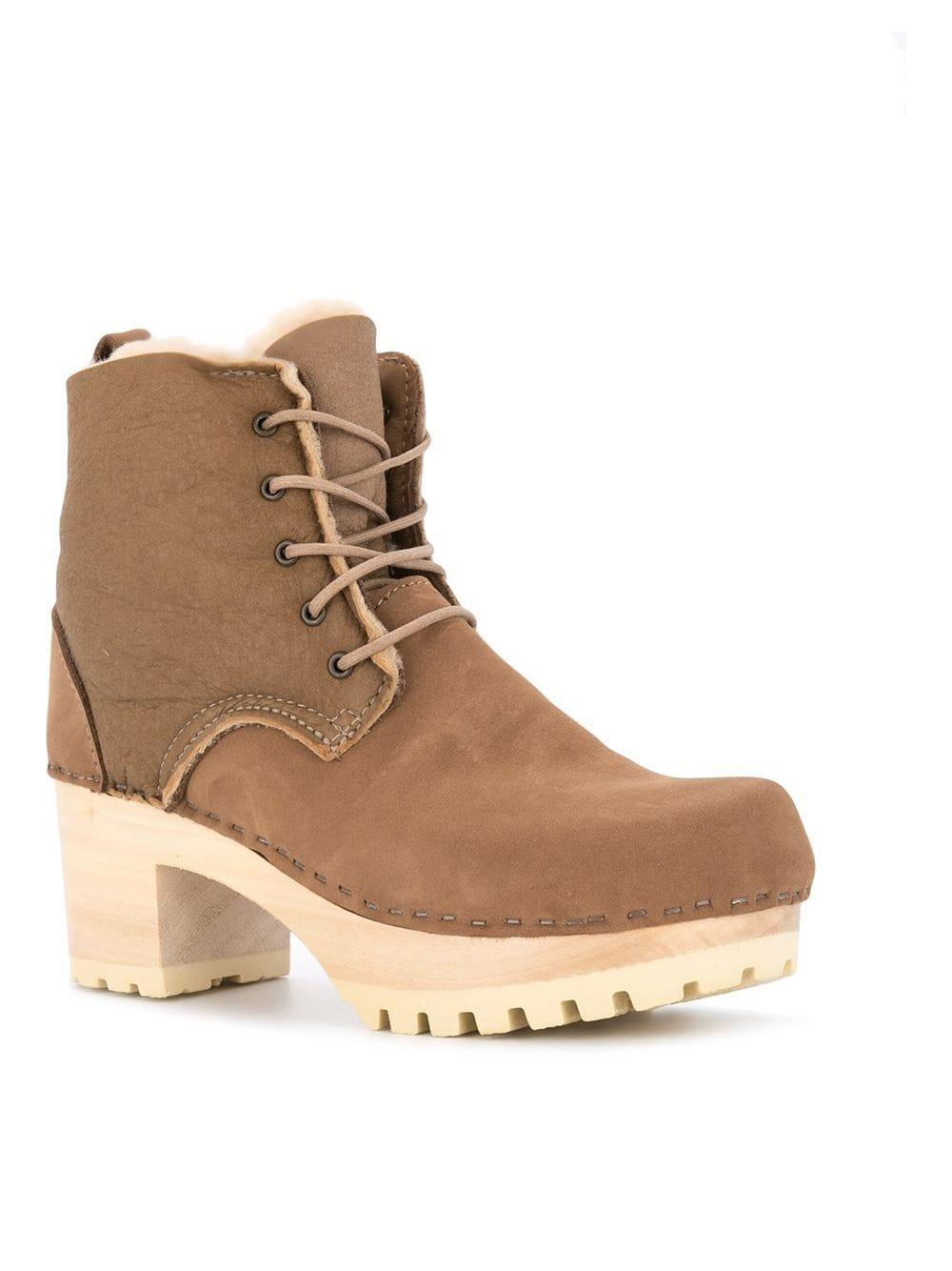 sheepskin clog boots
