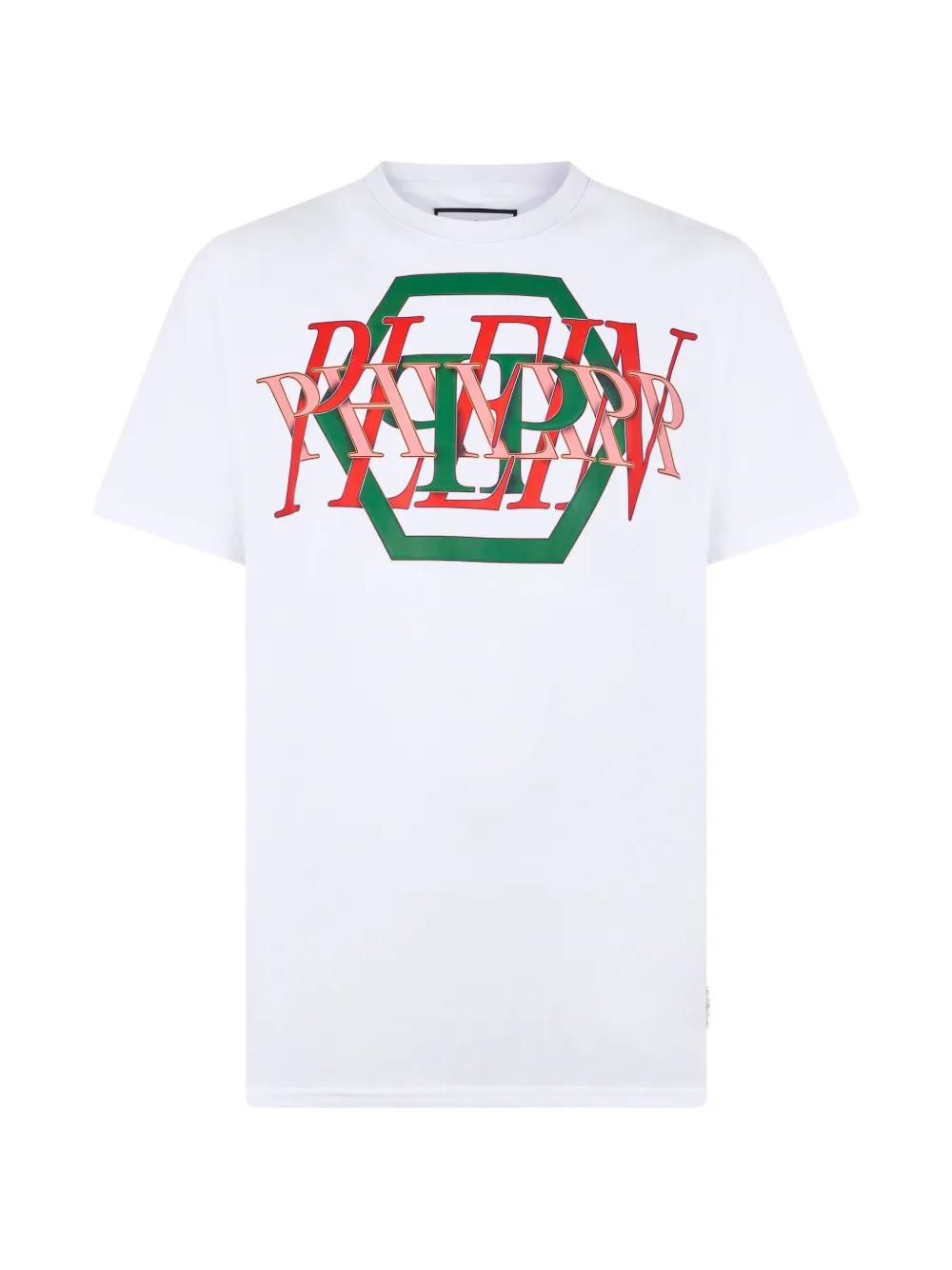 T-Shirt Philipp Plein Col Rond Manches Courtes - Motif Dollar - Taille L - Neuf Sans Étiquette