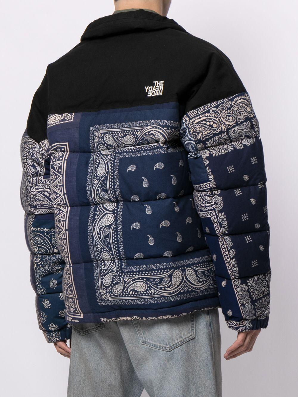 READYMADE Cotton Bandana-print Puffer Jacket in Blue for Men - Lyst