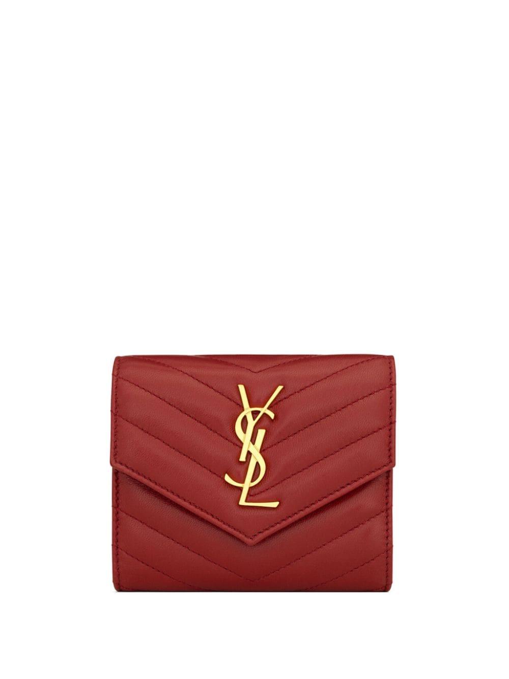 Saint laurent red wallet cheap