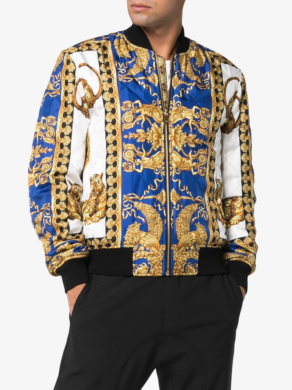 versace bomber jacket mens
