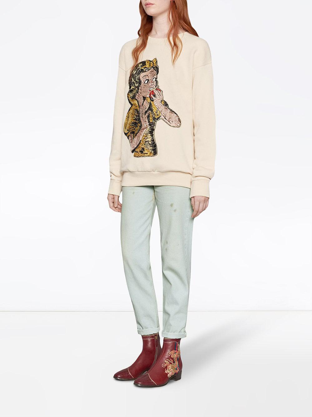 snow white sequin sweater