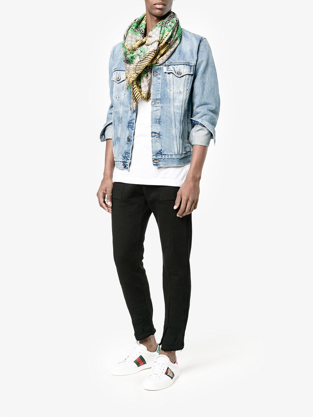 gucci ace embroidered sneaker tiger