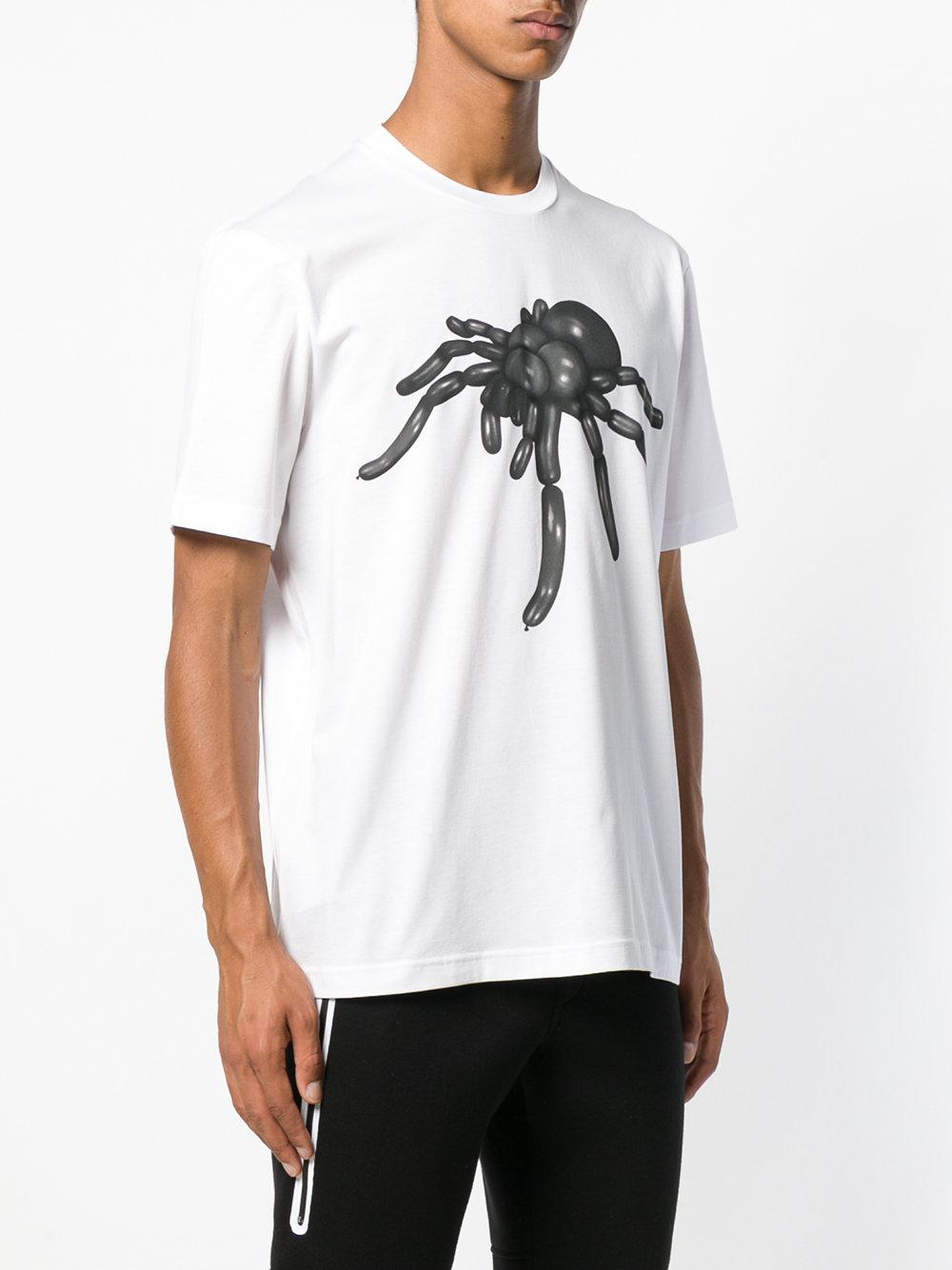 Neil Barrett Cotton Tarantula Graphic T-shirt in White for Men - Lyst