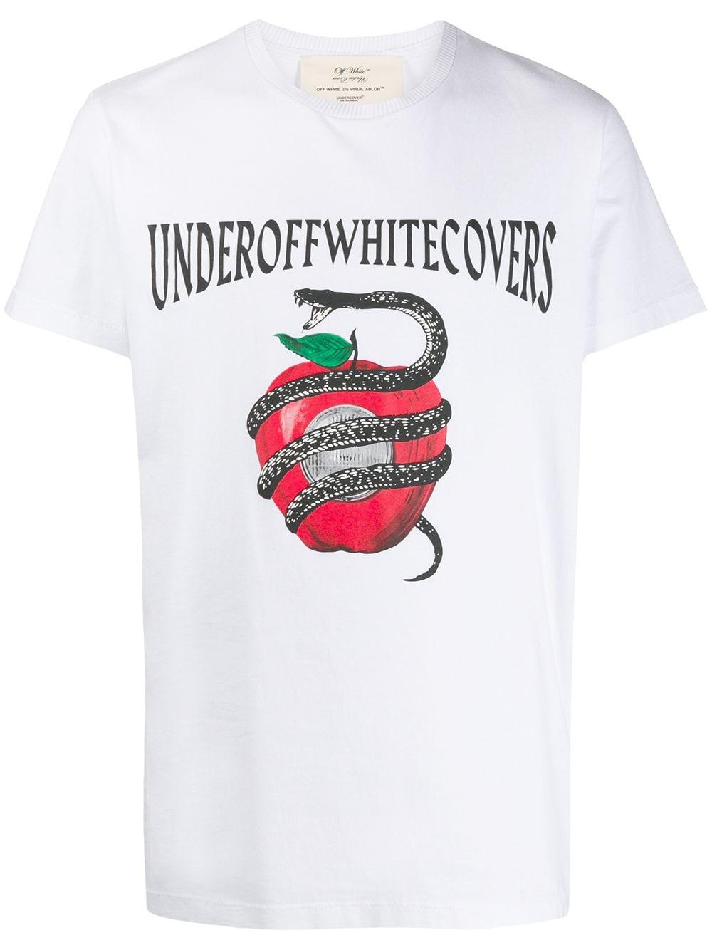 Off-White c/o Virgil Abloh Cotton X Undercover Apple Snake Print T ...