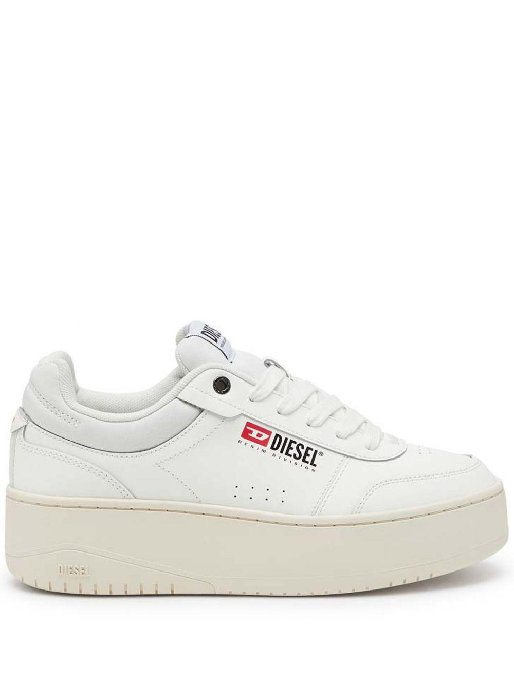 DIESEL レディース ホワイト S-athene-retro プラットフォーム  