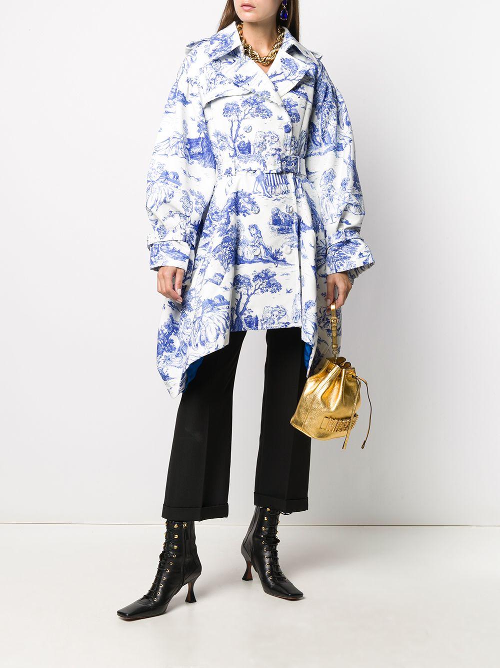 moschino shoe print coat