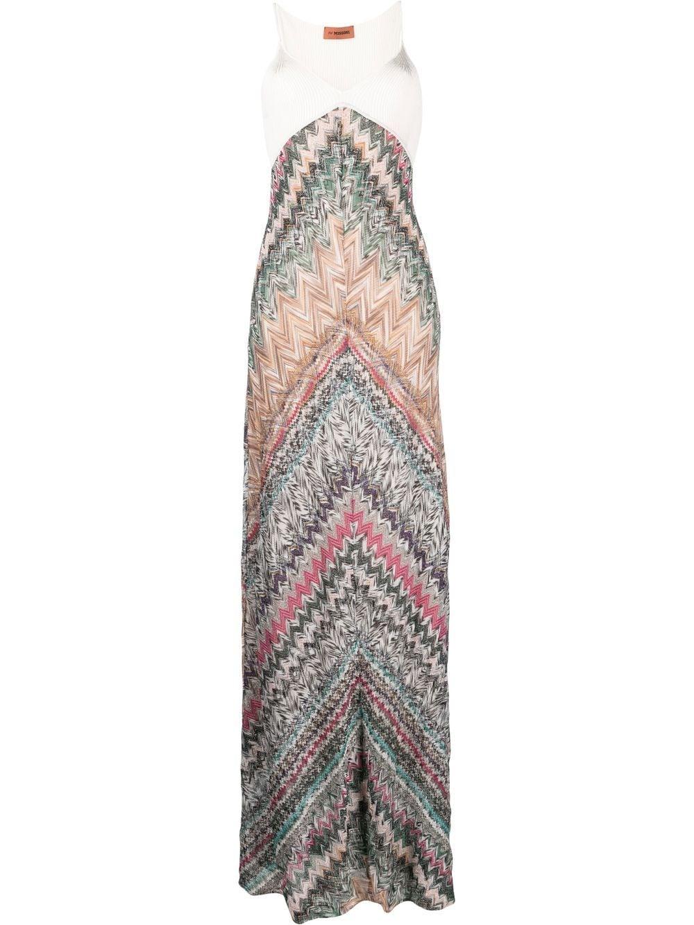 Missoni Zigzag Maxi Dress in White Lyst