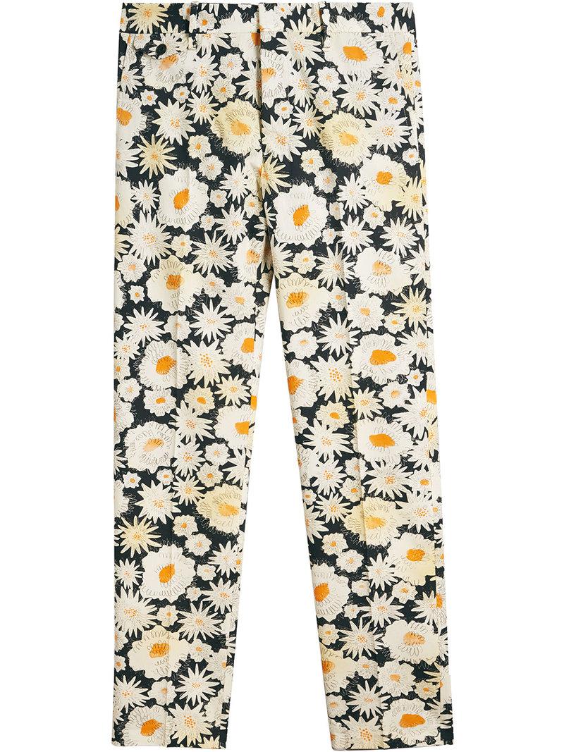 Burberry Daisy Print Cotton Tailored 