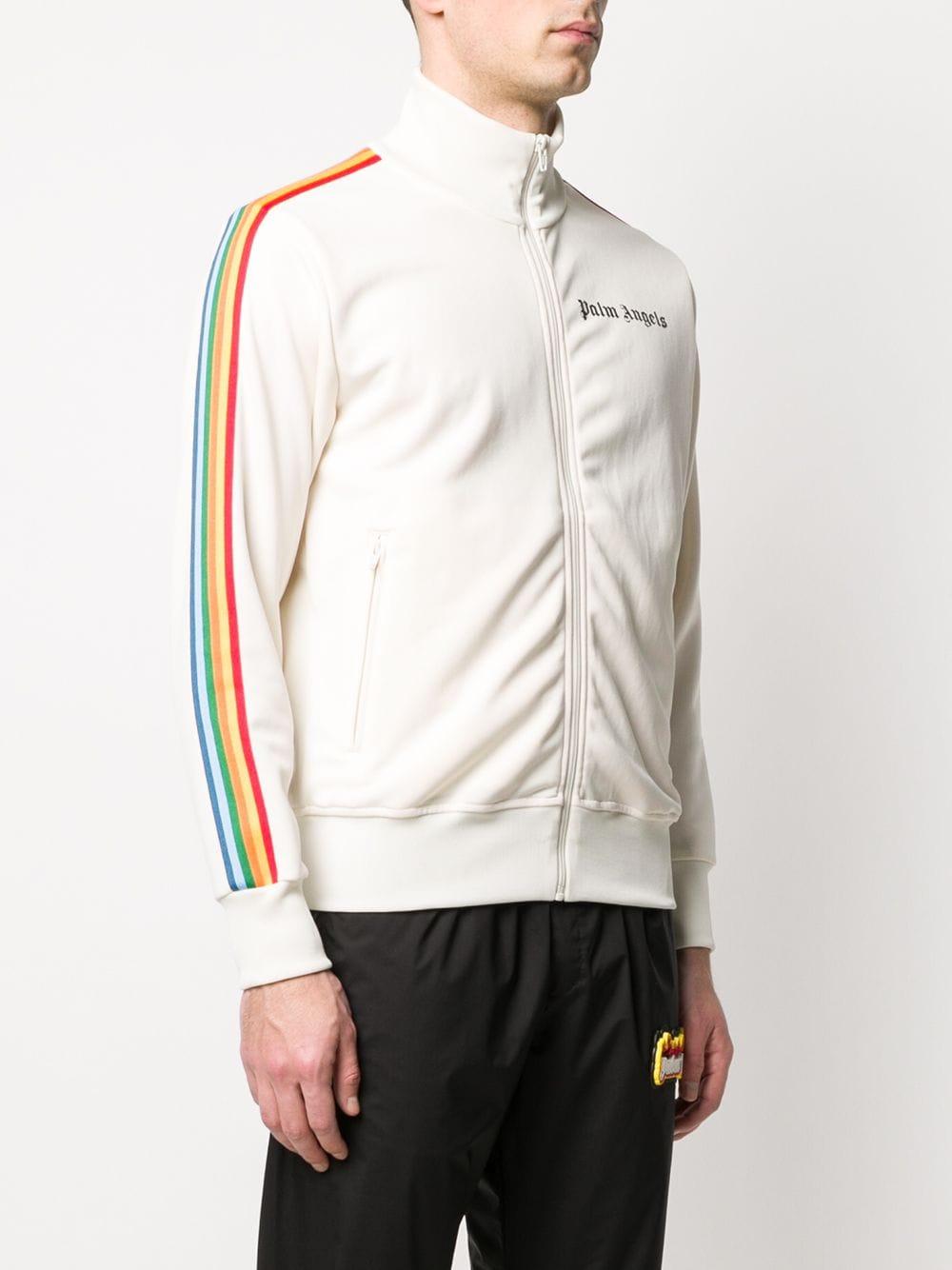Palm Angels Side Stripe Track Jacket in White for Men Lyst