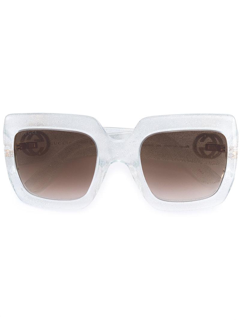 Gucci - Oversize Square Frame Sunglasses - Women - Acetate - 54 in