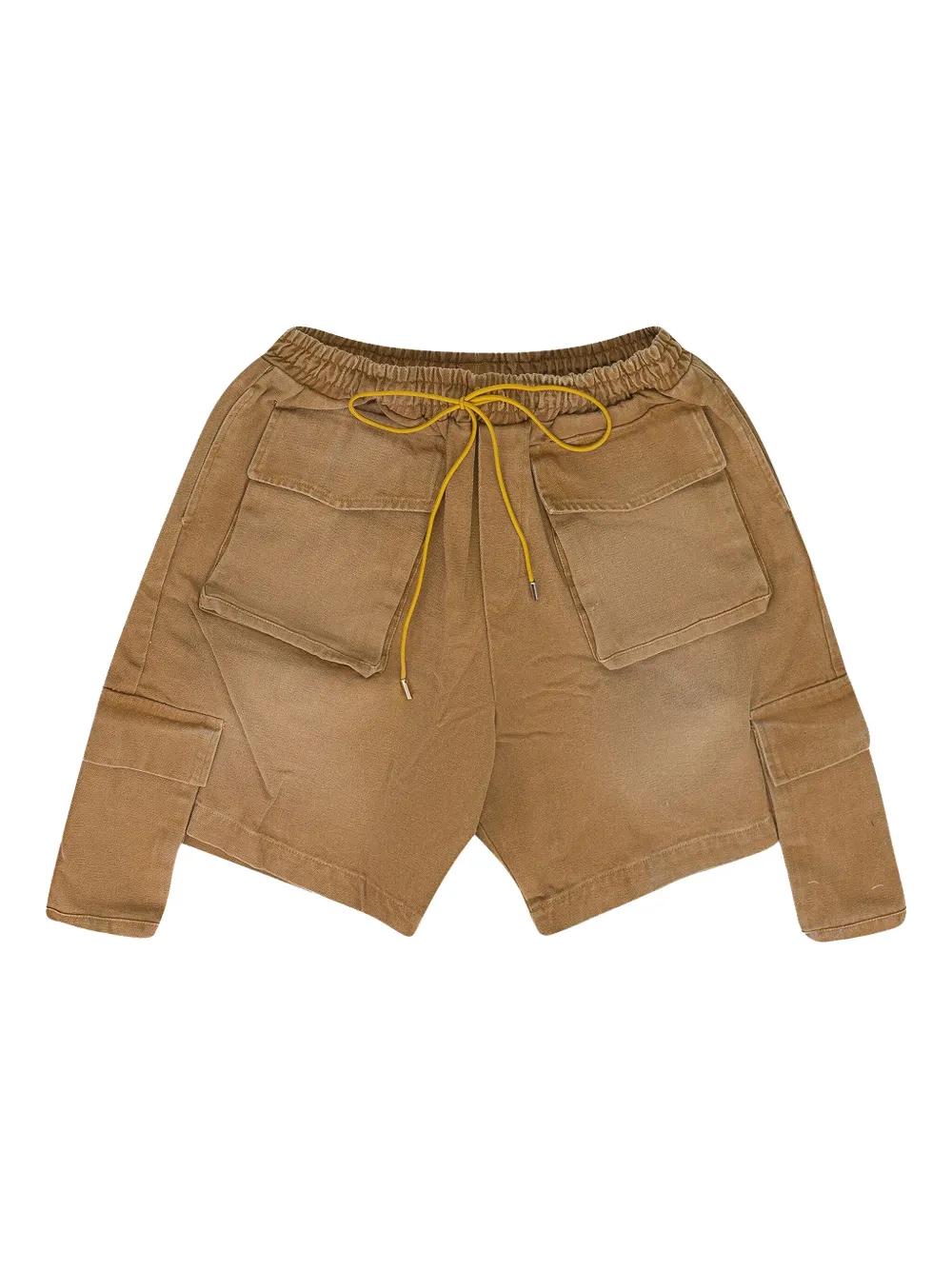 Rhude Drawstring Cargo Shorts in Natural for Men | Lyst