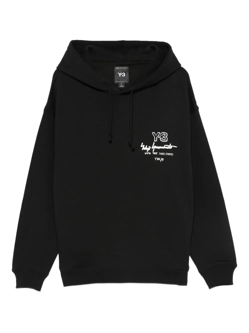 VIPセール【関税込み】 Y-3 20TH ANNIVERSARY COTTON HOODIE Adidas Y-3 Yohji Yamamoto Women's 100% Cotton Hoodie