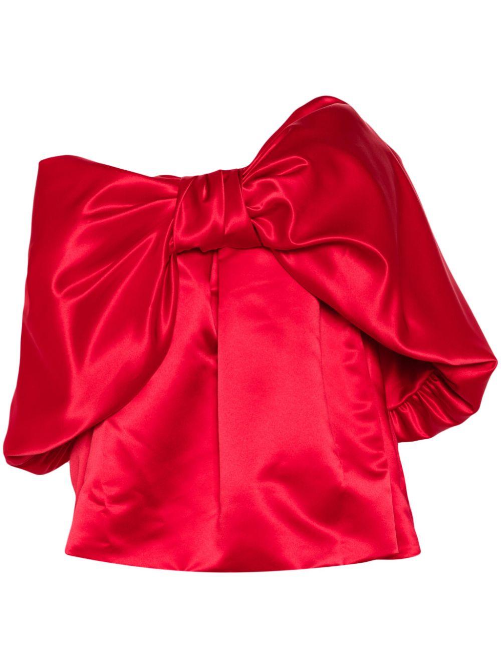 その他 Bow Tails T Shirt - Simone Rocha - Synthetic - Red Simone Rocha Easy Short Sleeve T-Shirt with Bow Tails | Shopbop