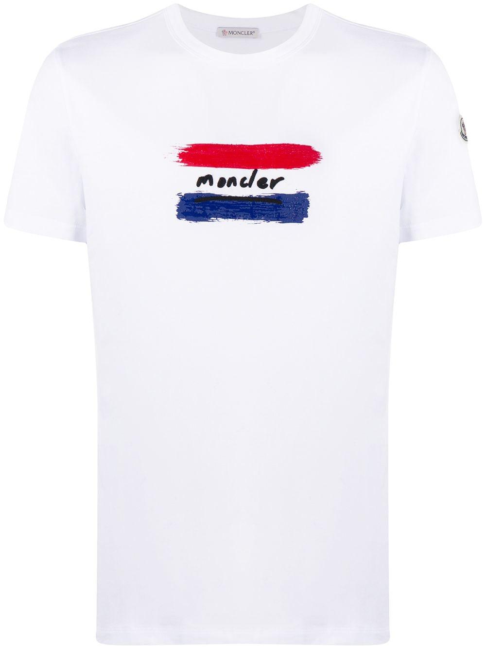 Moncler logo-embroidered T-shirt - Farfetch