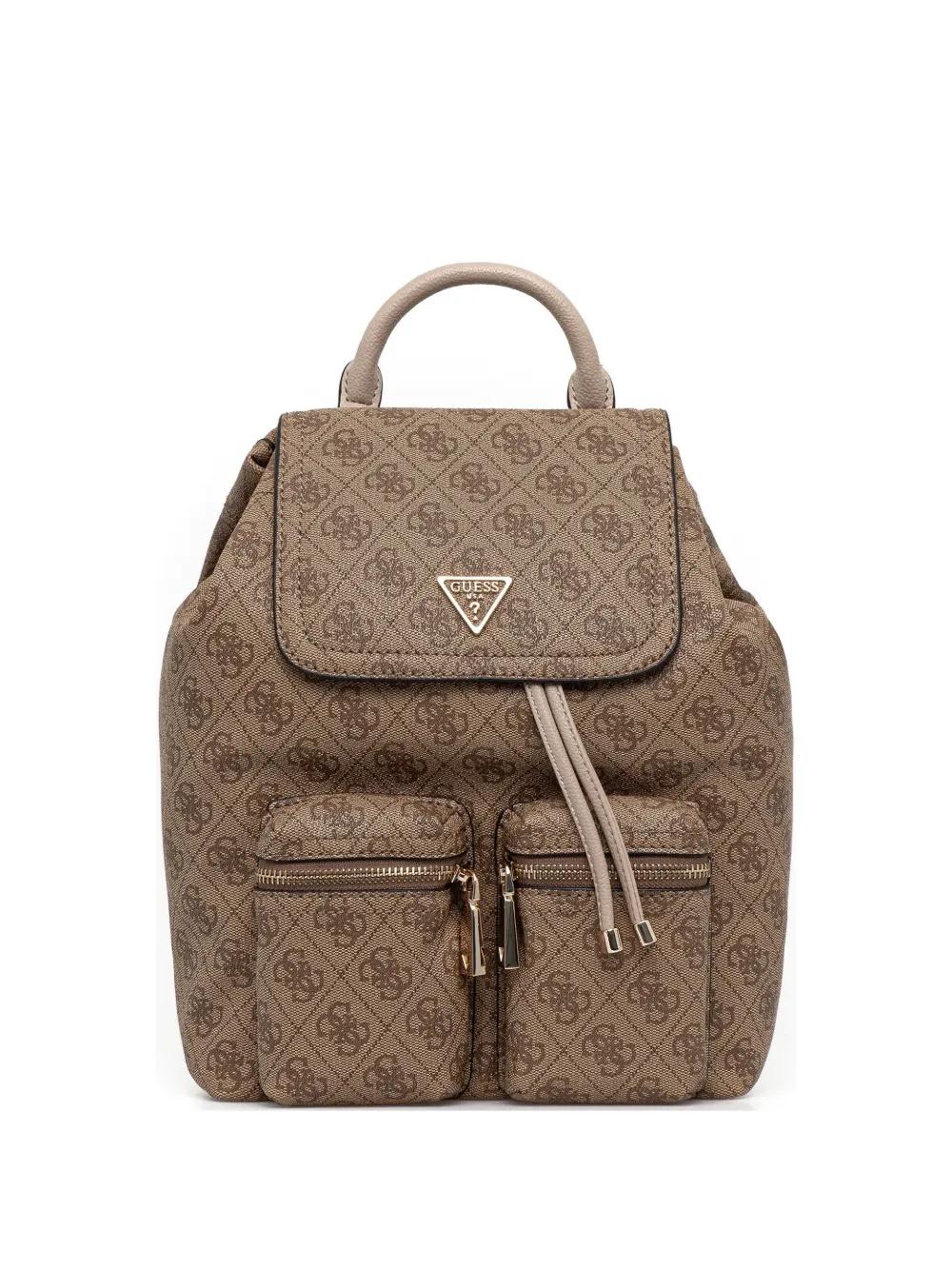 Guess Tan Monogram Backpack NEW GUESS Women main image 4