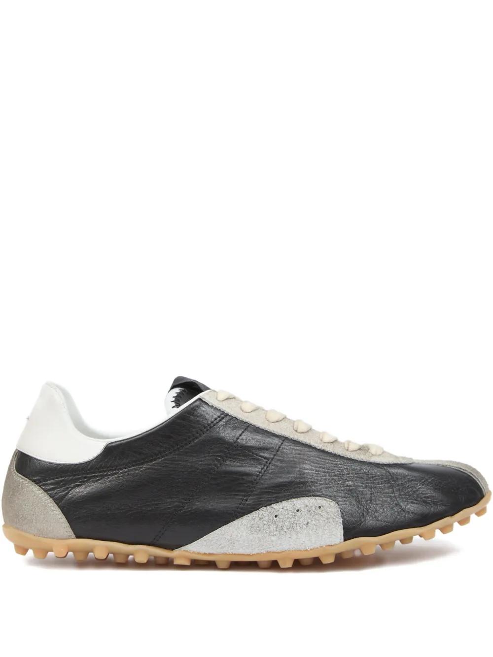 MAM'ZELLE Sneakers Lacets Velours Marron Taupe Motif Semelle MAM'ZELLE Sneakers Lacets Velours Marron Taupe Motif Semelle