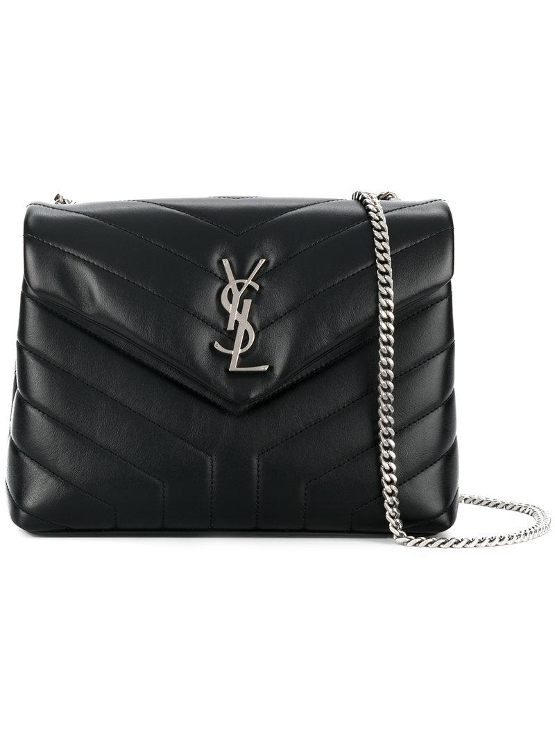 Lyst Saint Laurent Lou Lou Shoulder Bag in Black