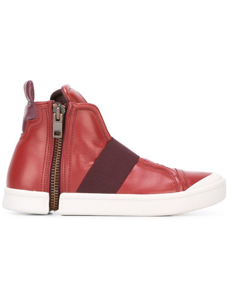 diesel zip around sneaker