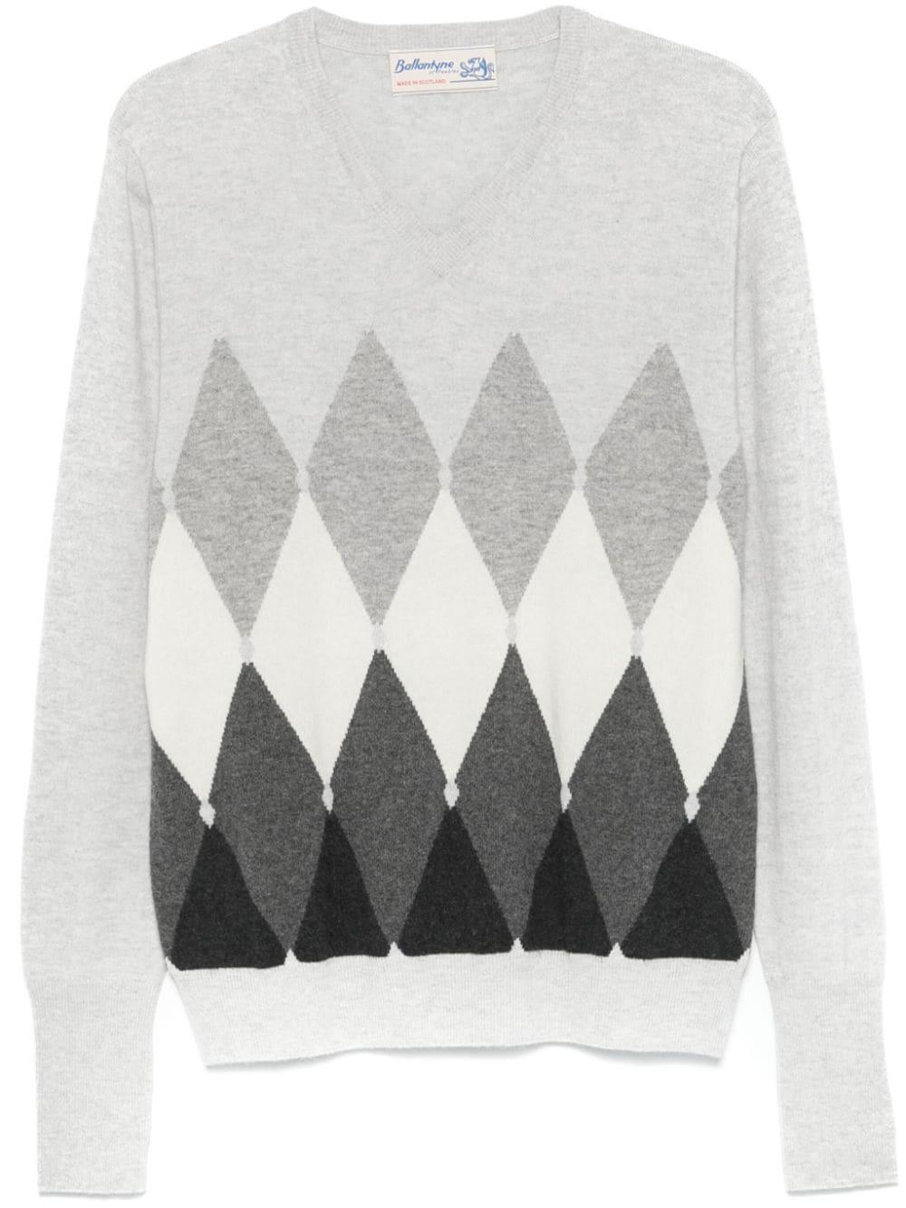 Diamond print sweater new arrivals