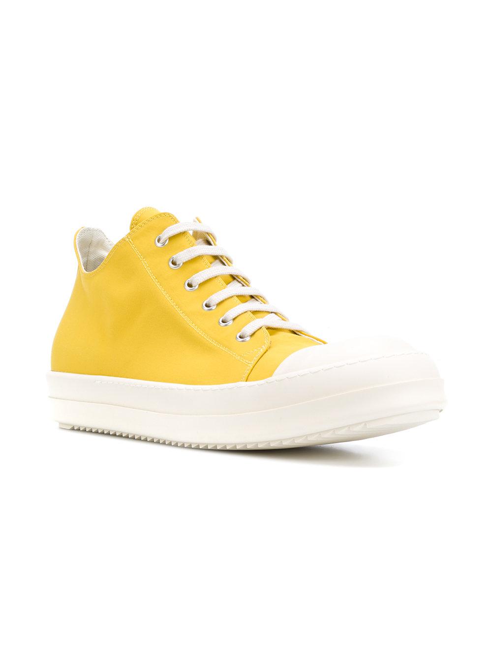 rick owens yellow sneakers