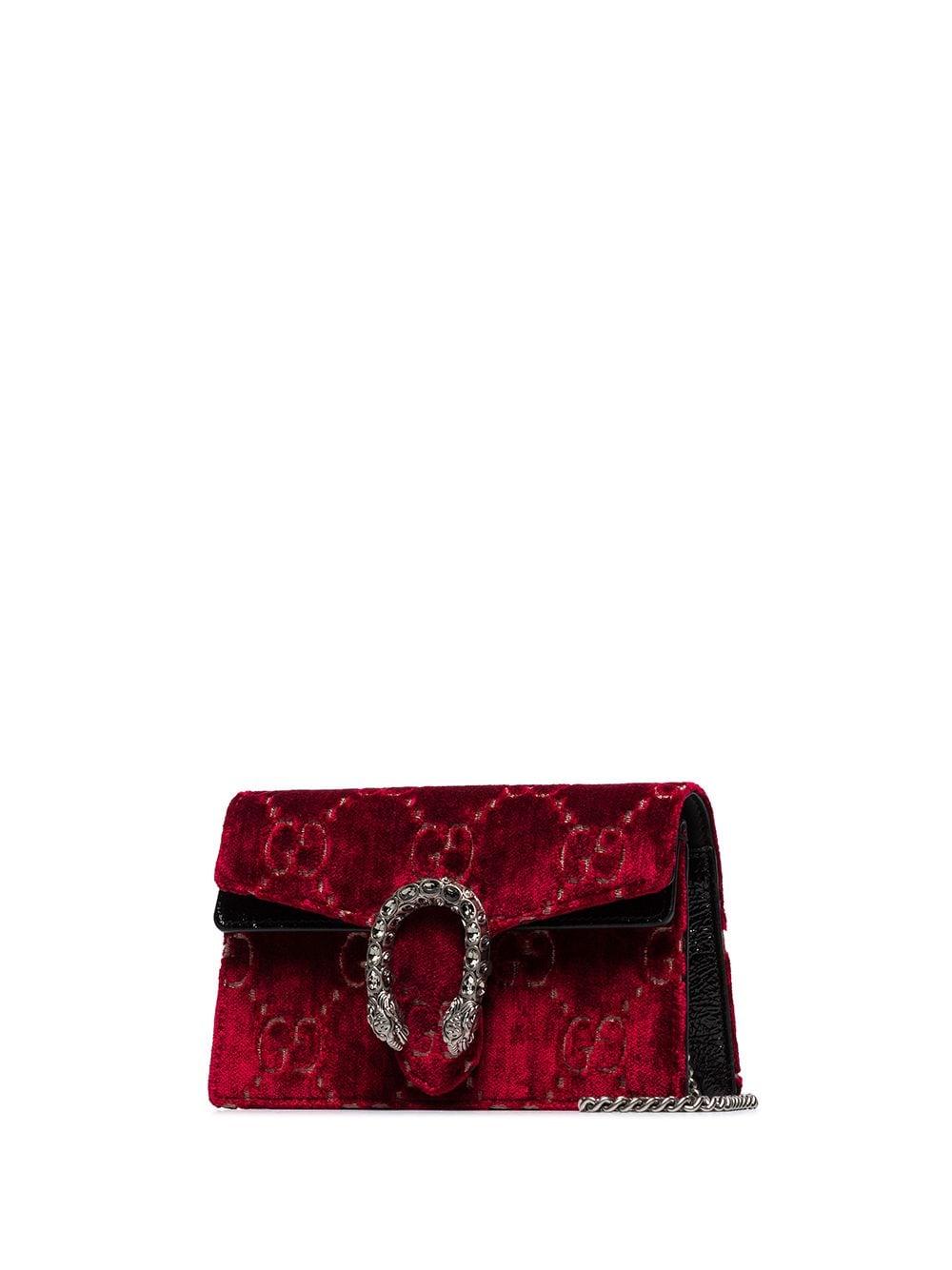 Gucci Dionysus GG Velvet Super Mini Bag 