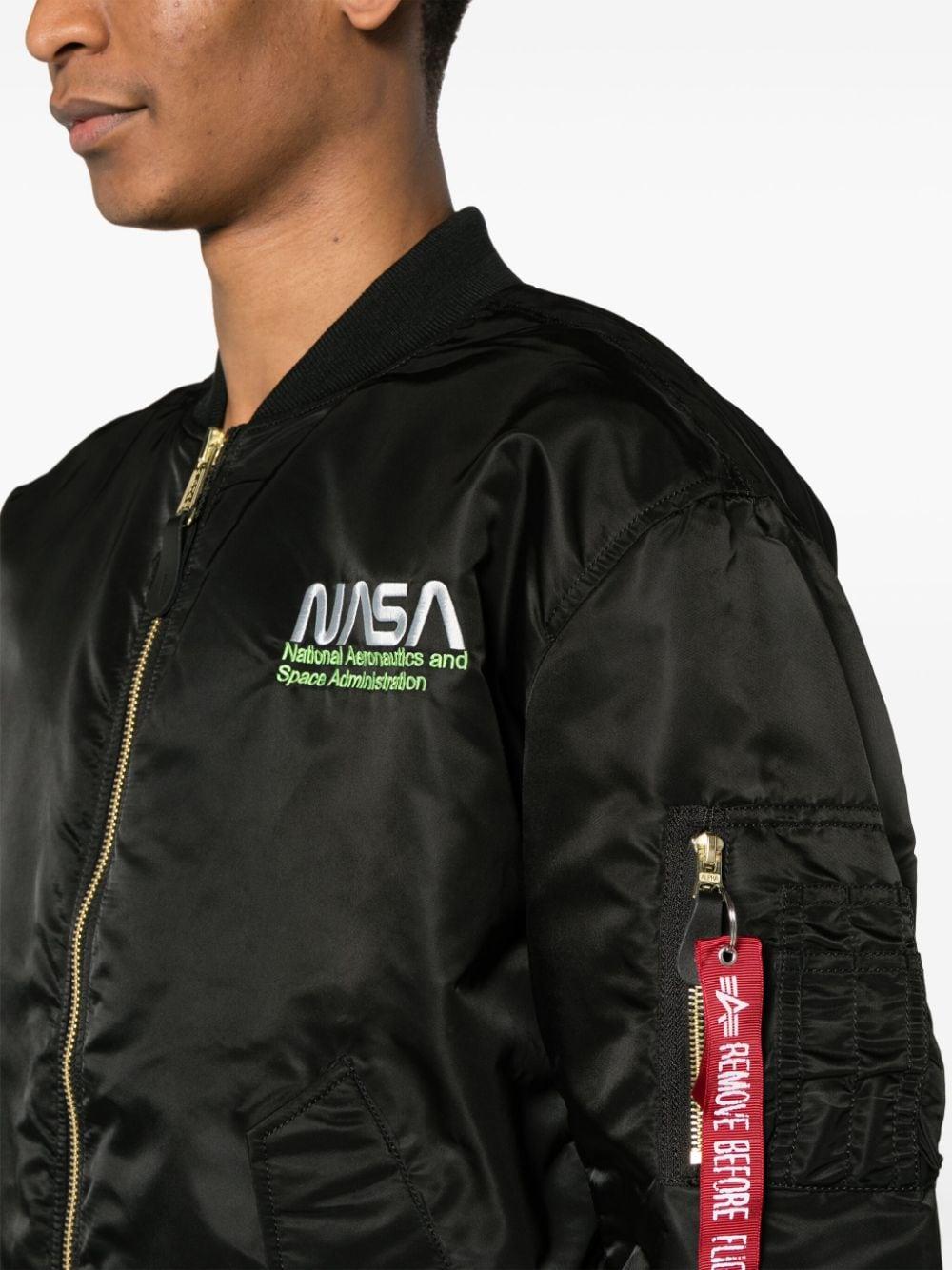 Alpha Industries Ma-1 Nasa Skylab Bomber Jacket in Black for Men | Lyst