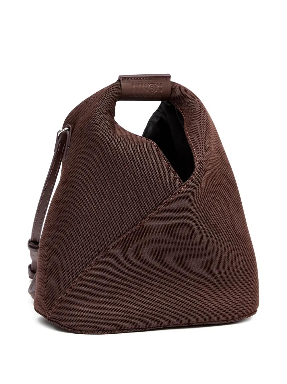 ショルダーバッグ・ポシェット Mm6 By Maison Margiela Brown Textured Handbag With Rounded Mm6 By Maison Margiela Brown Textured Handbag With Rounded