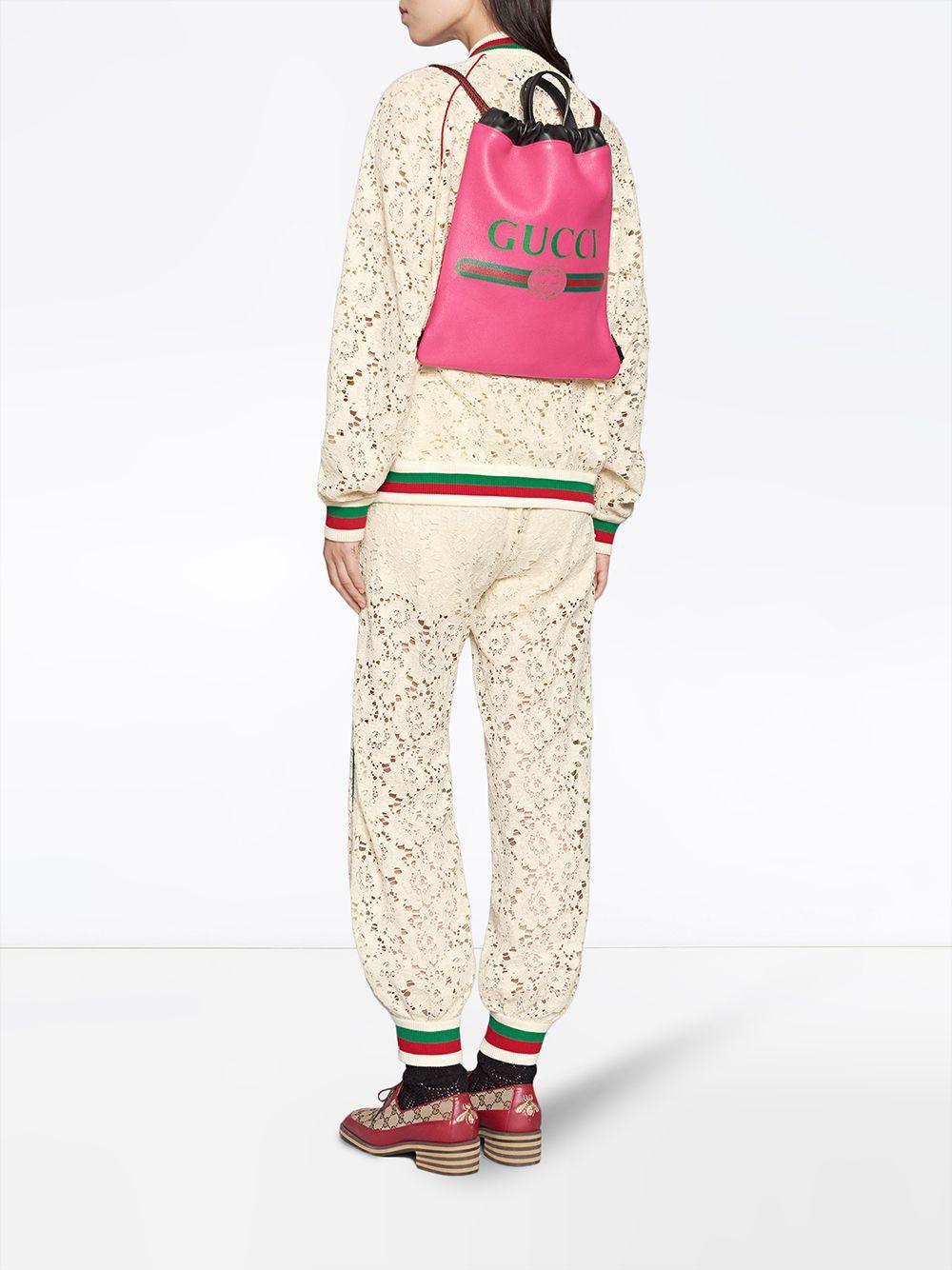 gucci string backpack